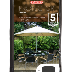 Bosmere Protector 5000 Circular Patio Set Cover – 8/10 seat (Black)
