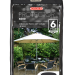 Bosmere Protector 6000 Circular Patio Set Cover – 8 seat (Black)