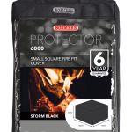 Bosmere Protector 6000 Small Square Fire Pit Cover (Black)