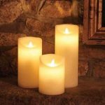 18cm Cream Dancing Flame Candles