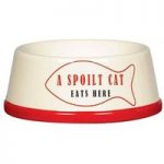 A Spoilt Cat Eats Here Feeding Bowl