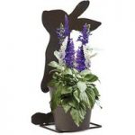 1 Pre-Planted Rabbit Silhouette Planter with Salvia Seascape Plants