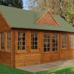 Forest Garden Cheviot Log Cabin 5.5 x 4.0m (ASSEMBLED)