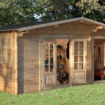 Forest Garden Wrekin Log Cabin 4.5m x 3.5m (ASSEMBLED)
