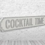Cocktail Time Vintage Road Sign