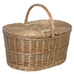 Deep Antique Wash Oval Picnic basket