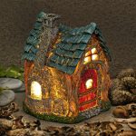 Garden Glows “Home of Juniper Moonfall” Illuminated Fairy Cottage