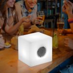 Wireless Illuminated Small Bluetooth Cube Speaker