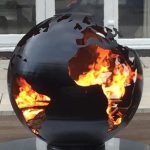 Lifestyle Earth Fire Globe Black Firepit