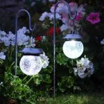 Smart Garden Solar Shepherds Crook Crackle Globe Lantern – 2 Pack