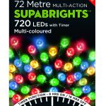 Premier Supabright Multi Action 72m LED Christmas Lights (Multi-Colour)