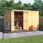 10 x 6 BillyOh Master Tongue and Groove Pent Wooden Windowless Garden Shed