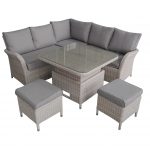 LG Outdoor Monaco Compact Dining Modular with Adjustable Table