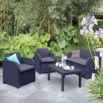 St. Tropez Lounge Set With Cushions Graphite