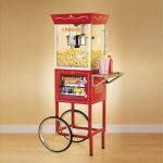 Old Fashioned Movie Time Popcorn Cart with Concession Stand
