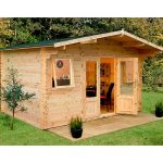 Forest Garden Nevis Log Cabin 4.0m x 4.0m 34mm