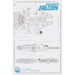 Star Wars: TFA – Millenium Falcon Plans Maxi Poster
