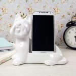 Dog & Bone Ceramic Phone Stand