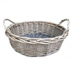 Large Round Antique Wash Display Tray