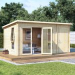 BillyOh Tianna Log Cabin Summerhouse with Side Store – 12×8 Tianna 19mm