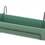 Stewart 60cm Balcony Trough Set (Green)