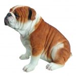 Vivid Arts Real Life Sitting Bulldog – Size A – LARGE