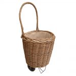 Lined Wheeled Log / Shopping Basket