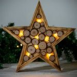 Wooden LED Star