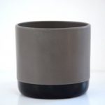 Two-tone Ceramic Pots – Grey & Black