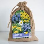 Happy Bee Blue Flower Bulb Mixture in Hessian Bag